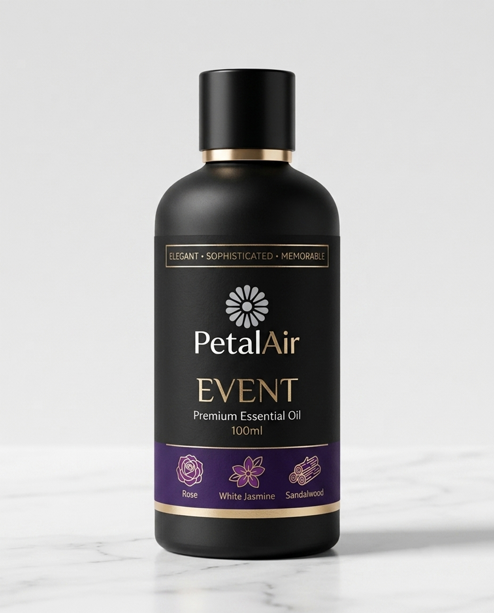 PetalAir Event Luxury Fragrance Oil | Elegant Floral Scent with Jasmine, Rose & Sandalwood Notes